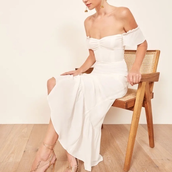 Reformation Dresses Reformation Butterfly Dress In Ivory New Poshmark